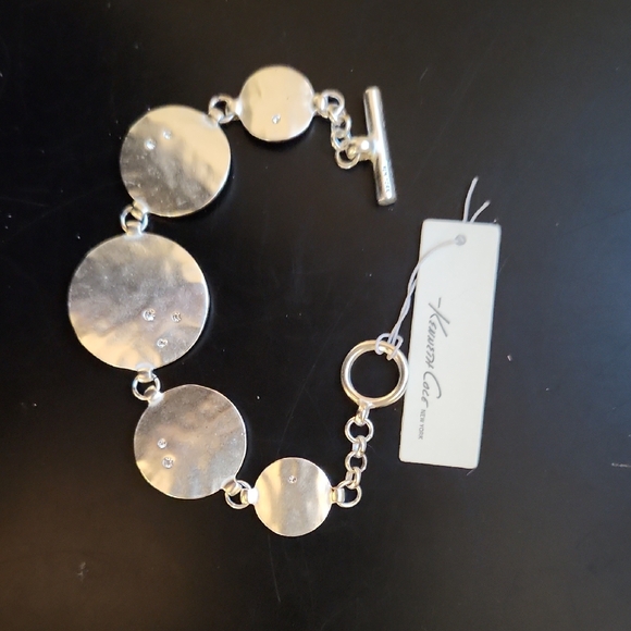 Kenneth Cole Silver Circle Bracelet - Picture 1 of 8